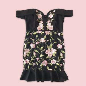 Soiéblu Embroidered Cocktail Dress